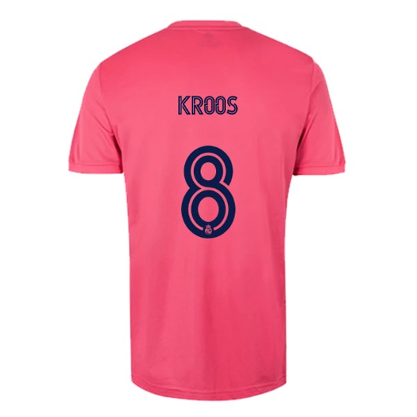 Trikot Real Madrid Auswarts NO.8 Kroos 2020-21 Pink Fussballtrikots Günstig